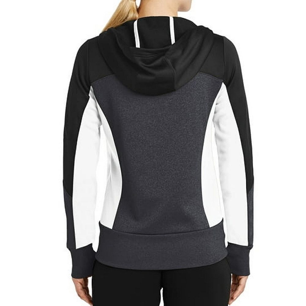 Sport-Tek Ladies Tech Fleece Colorblock Full-Zip Hooded Jacket - Picture 4 of 15